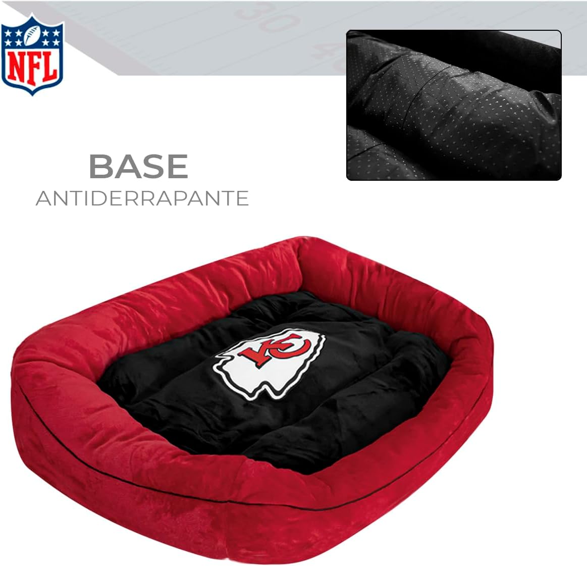Cama Para Mascota Afelpada NFL 26 Kansas City Chiefs