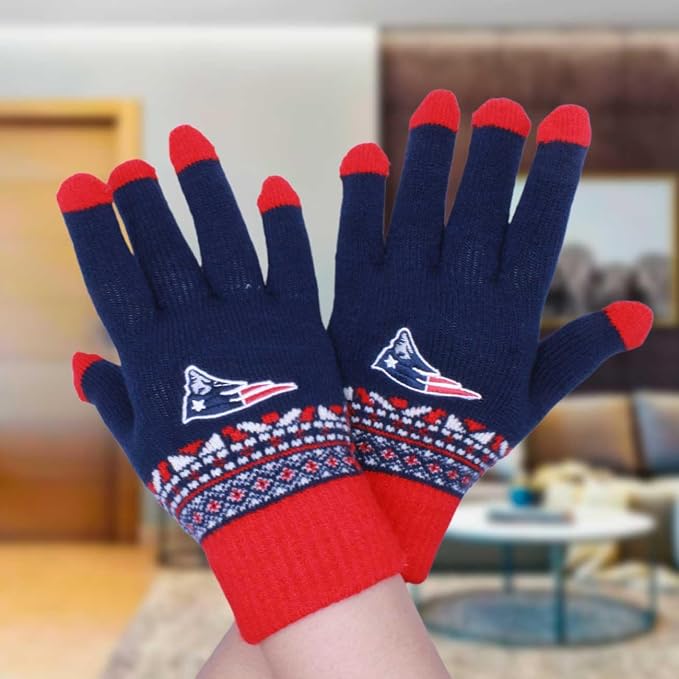 Guantes NFL 22 Winter Unitalla Gloves Patriots