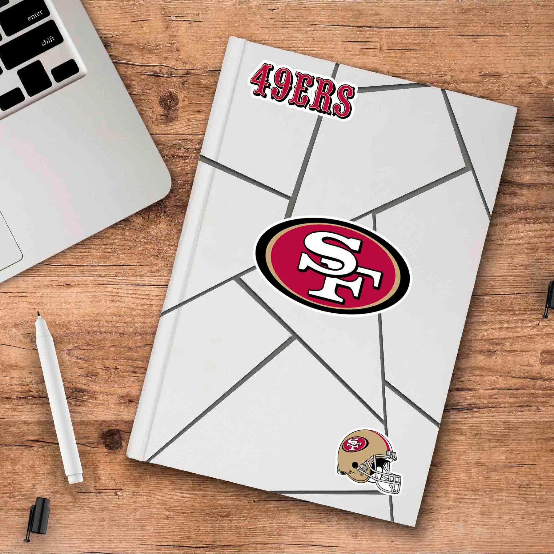 Calcomanía Logo Pack 3 NFL San Francisco 49ers