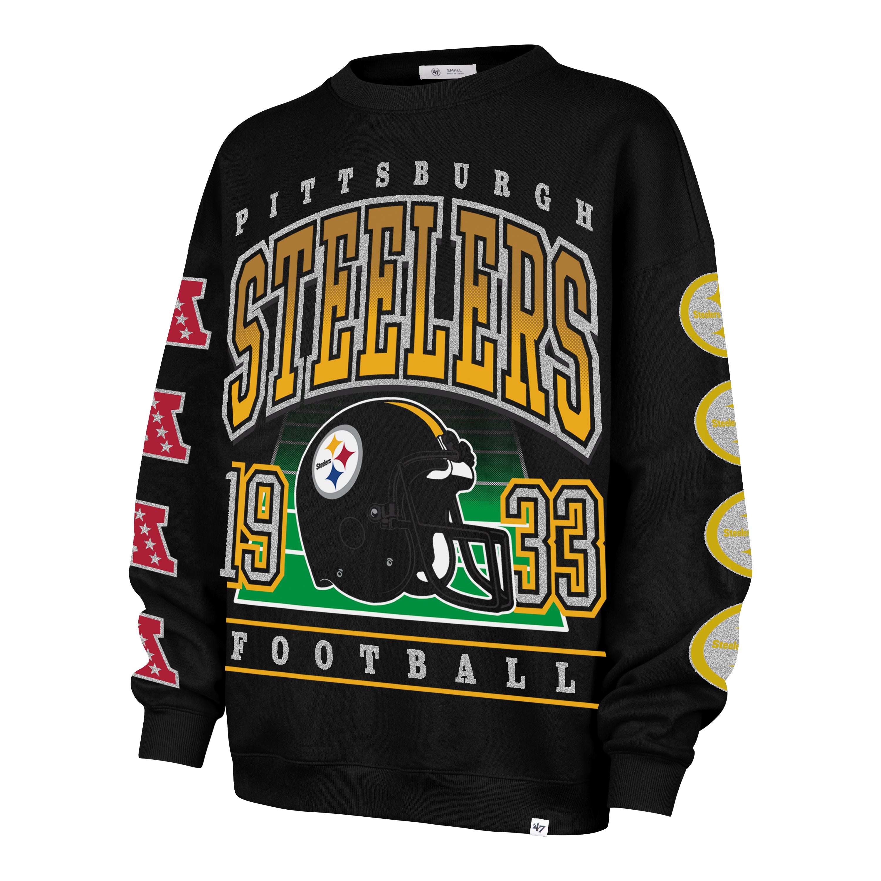 Sudadera 47 Para Dama Oversized 25 NFL Pittsburgh Steelers
