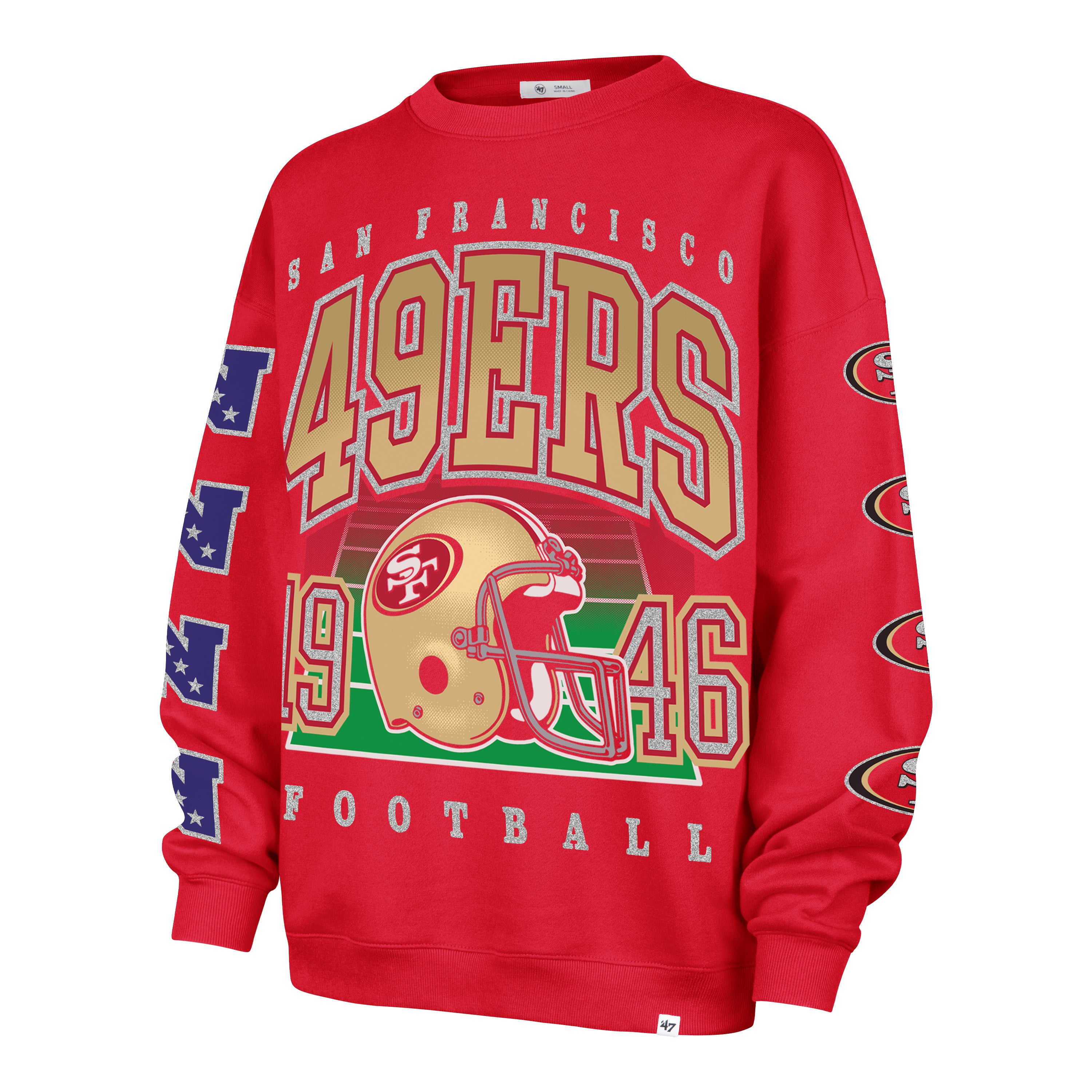 Sudadera 47 Para Dama Oversized 25 NFL San Francisco 49ers