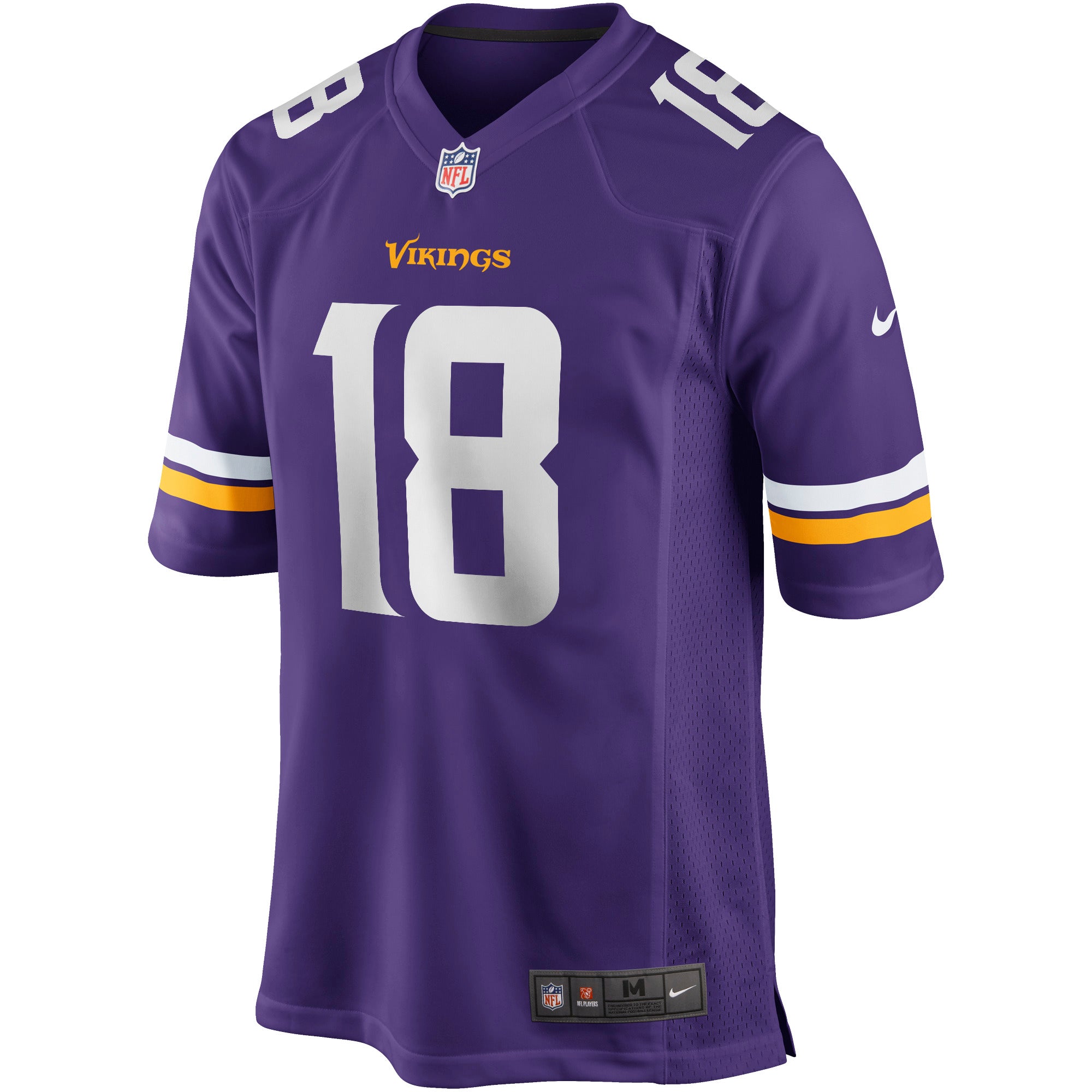 Jersey Game Vikings Jefferson TC Adulto - NERIAS DEPORTES