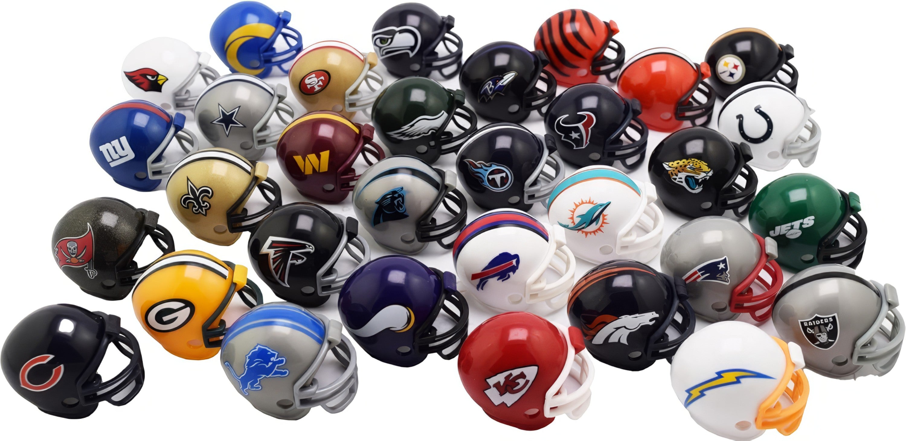 Set De Mini Cascos Riddell Tracker 2025 NFL 32 Equipos