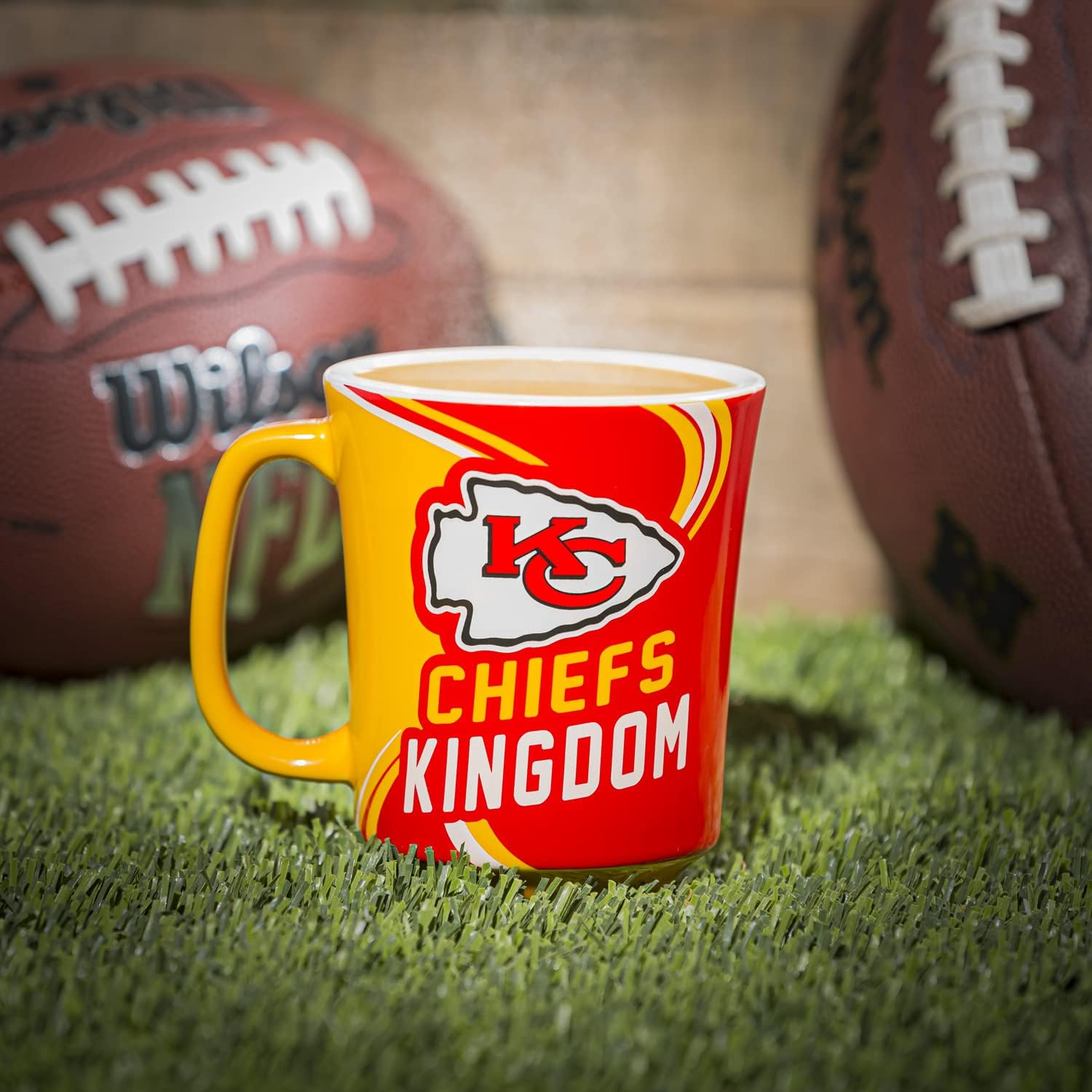 Taza De Cerámica 400ml Evergreen Con Caja Chiefs