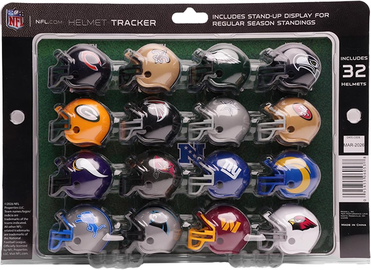Set De Mini Cascos Riddell Tracker 2026 NFL 32 Equipos