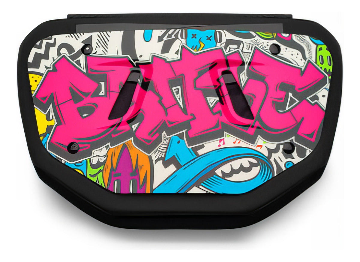 Back Plate Battle Sports Graffiti Adulto