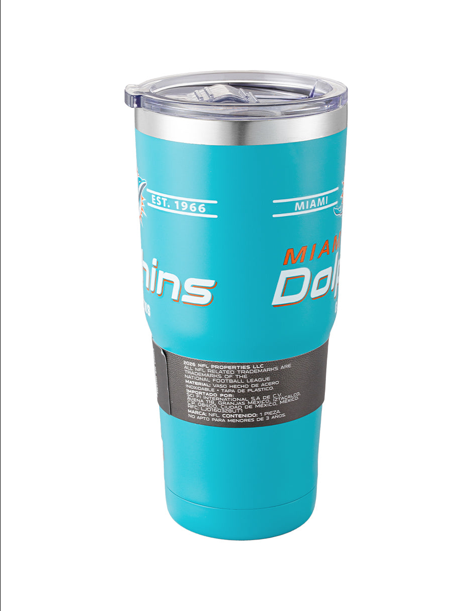 Termo NFL 26 Metal Tumbler Dolphins 650 ml