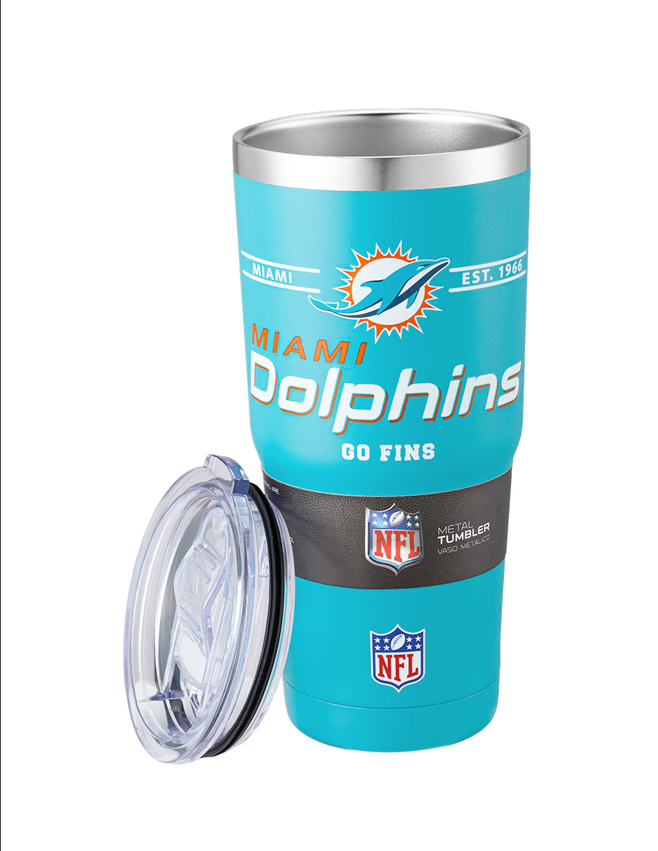 Termo NFL 26 Metal Tumbler Dolphins 650 ml