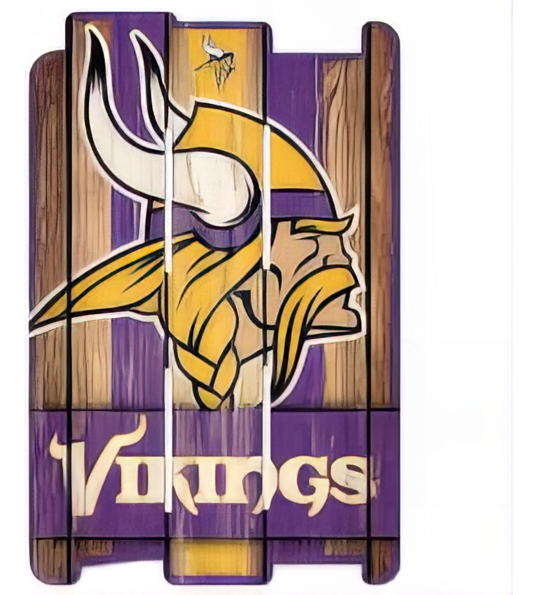 Letrero Plank WinCraft NFL Minnesota Vikings