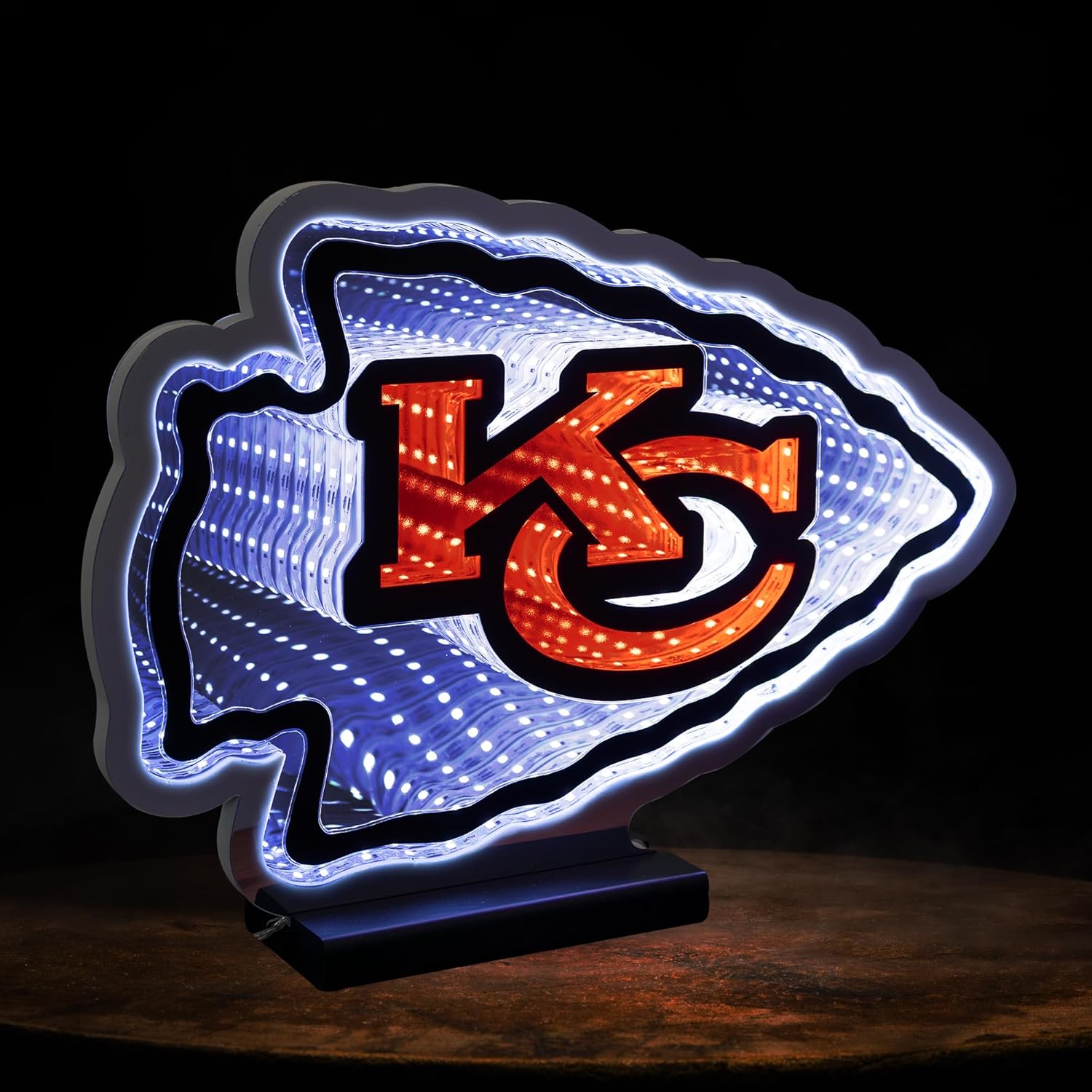 Letrero Luminoso Logo Led Infinity 35cm x 43cm Chiefs