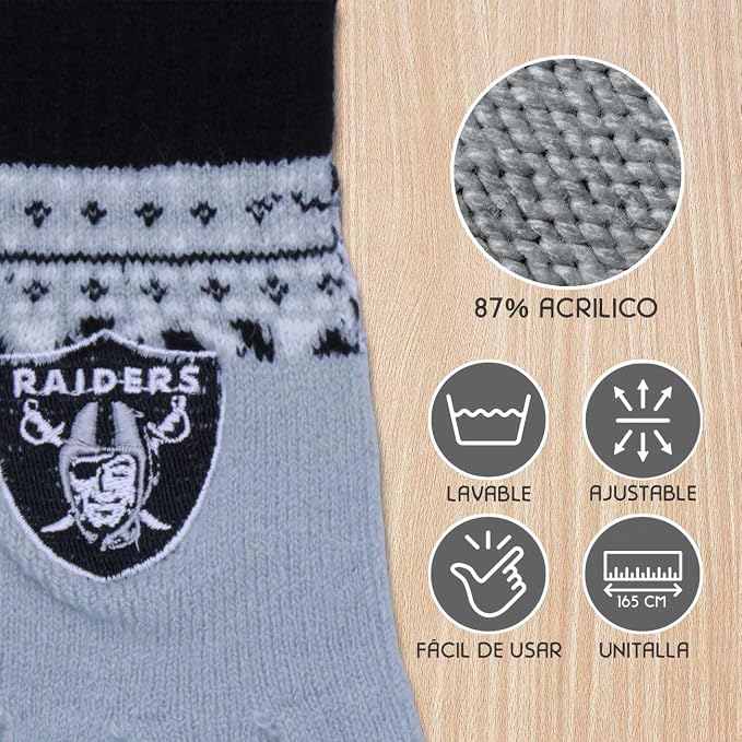 Guantes NFL 22 Winter Unitalla Gloves Raiders