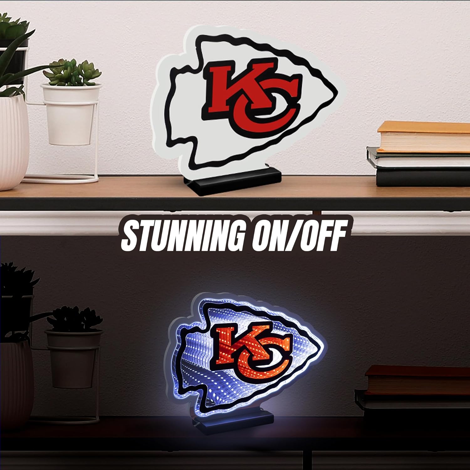 Letrero Luminoso Logo Led Infinity 35cm x 43cm Chiefs