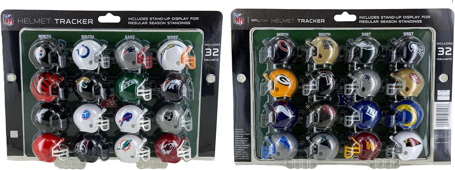 Set De Mini Cascos Riddell Tracker 2026 NFL 32 Equipos