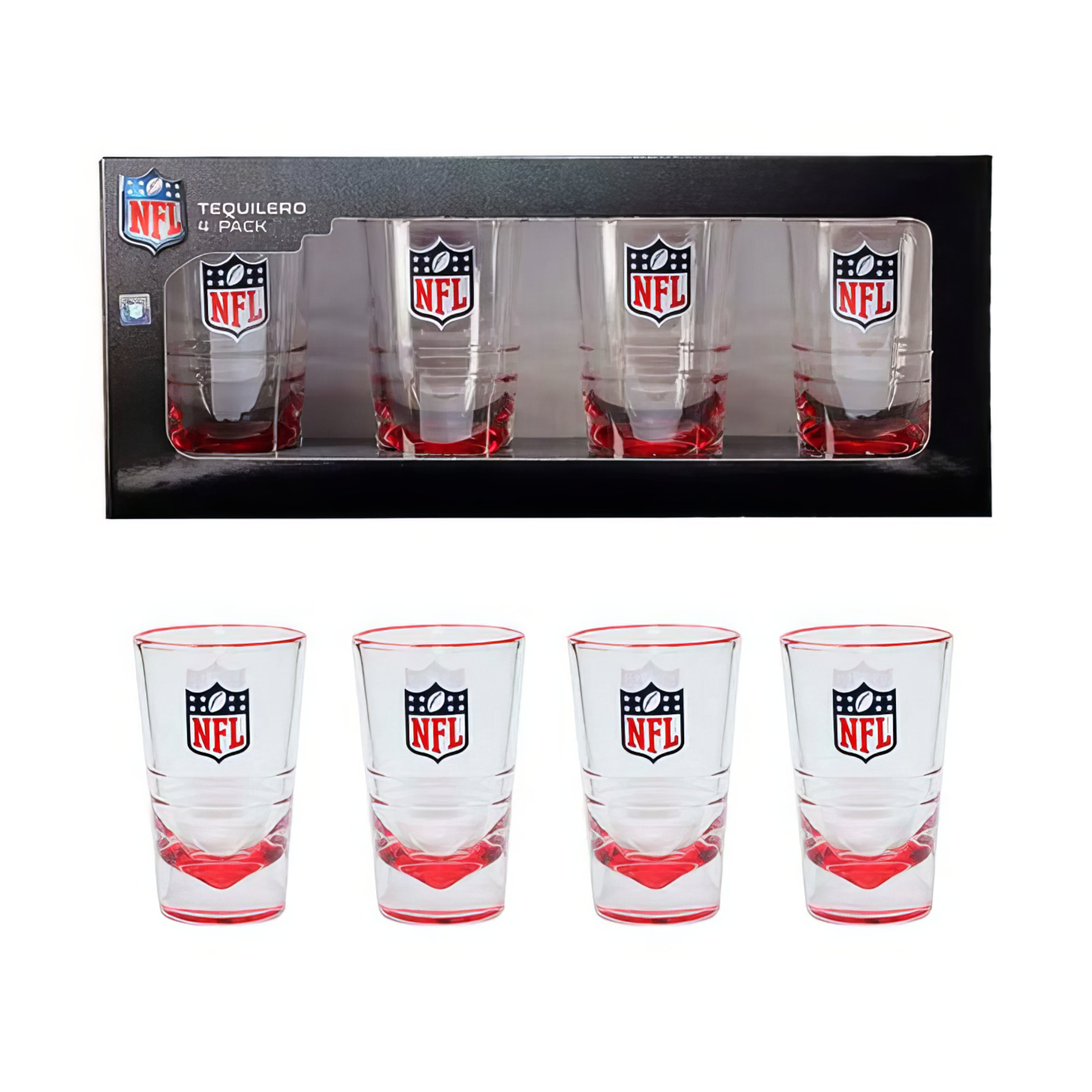 Tequilero Set de 4 Piezas Nfl Oficial 24