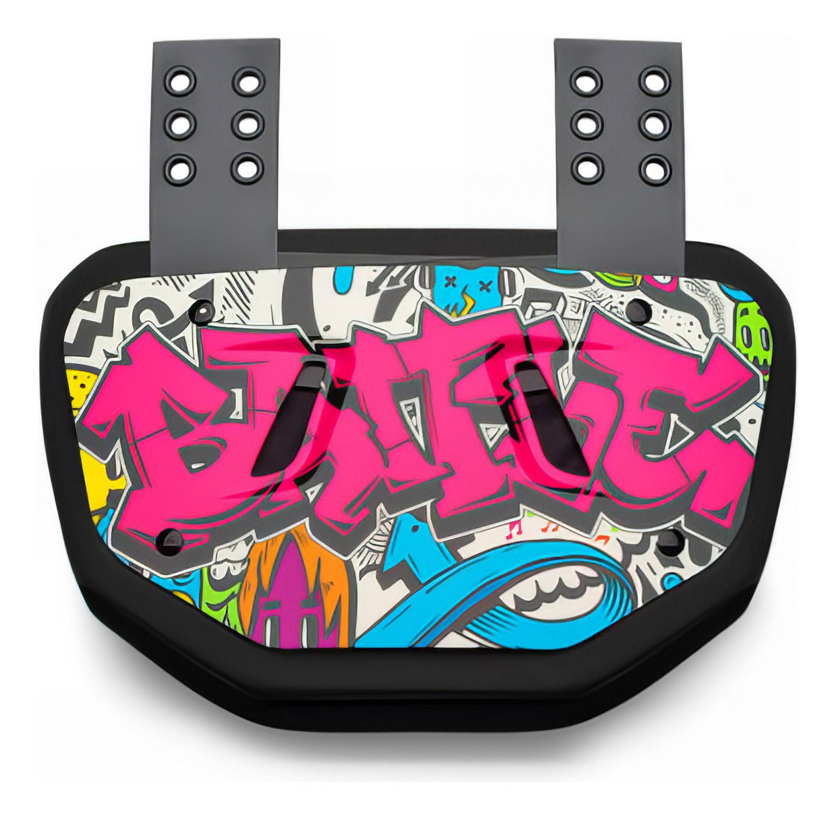 Back Plate Battle Sports Graffiti Youth