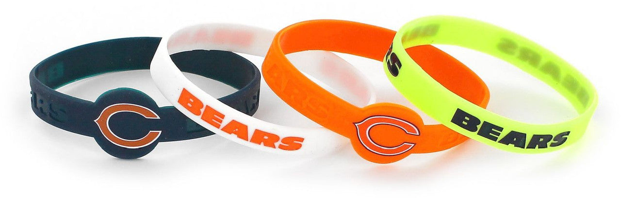 Brazalete Silicón Aminco 4pack NFL Chicago Bears