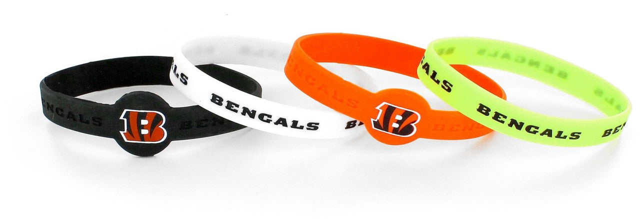 Brazalete Silicón Aminco 4pack NFL Cincinnati Bengals