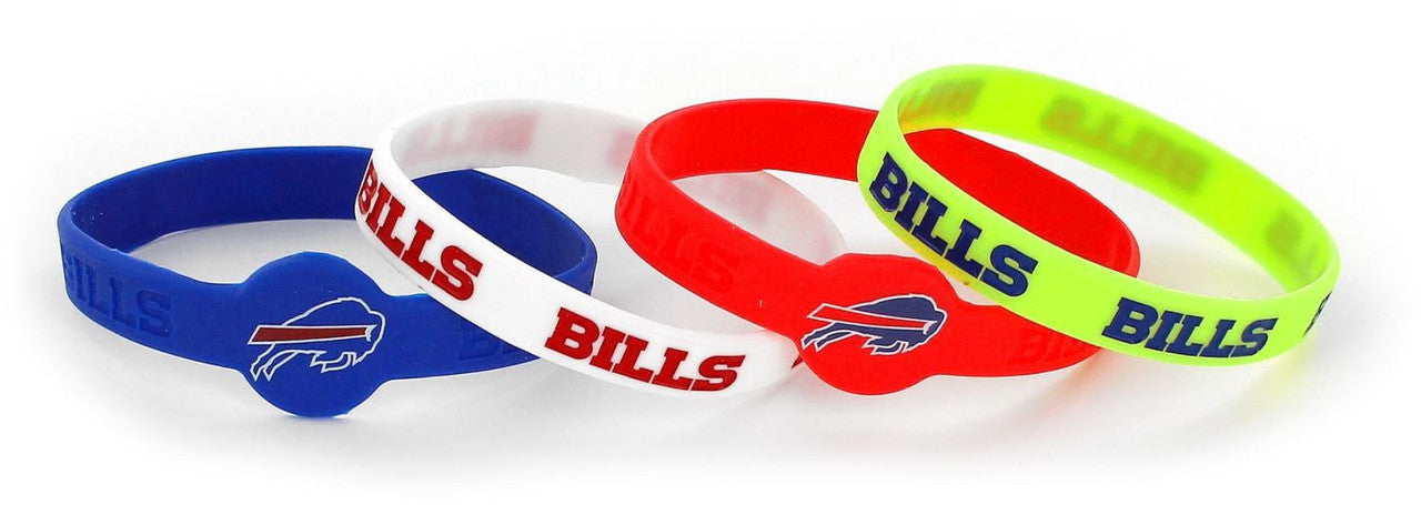Brazalete Silicón Aminco 4pack NFL Buffalo Bills