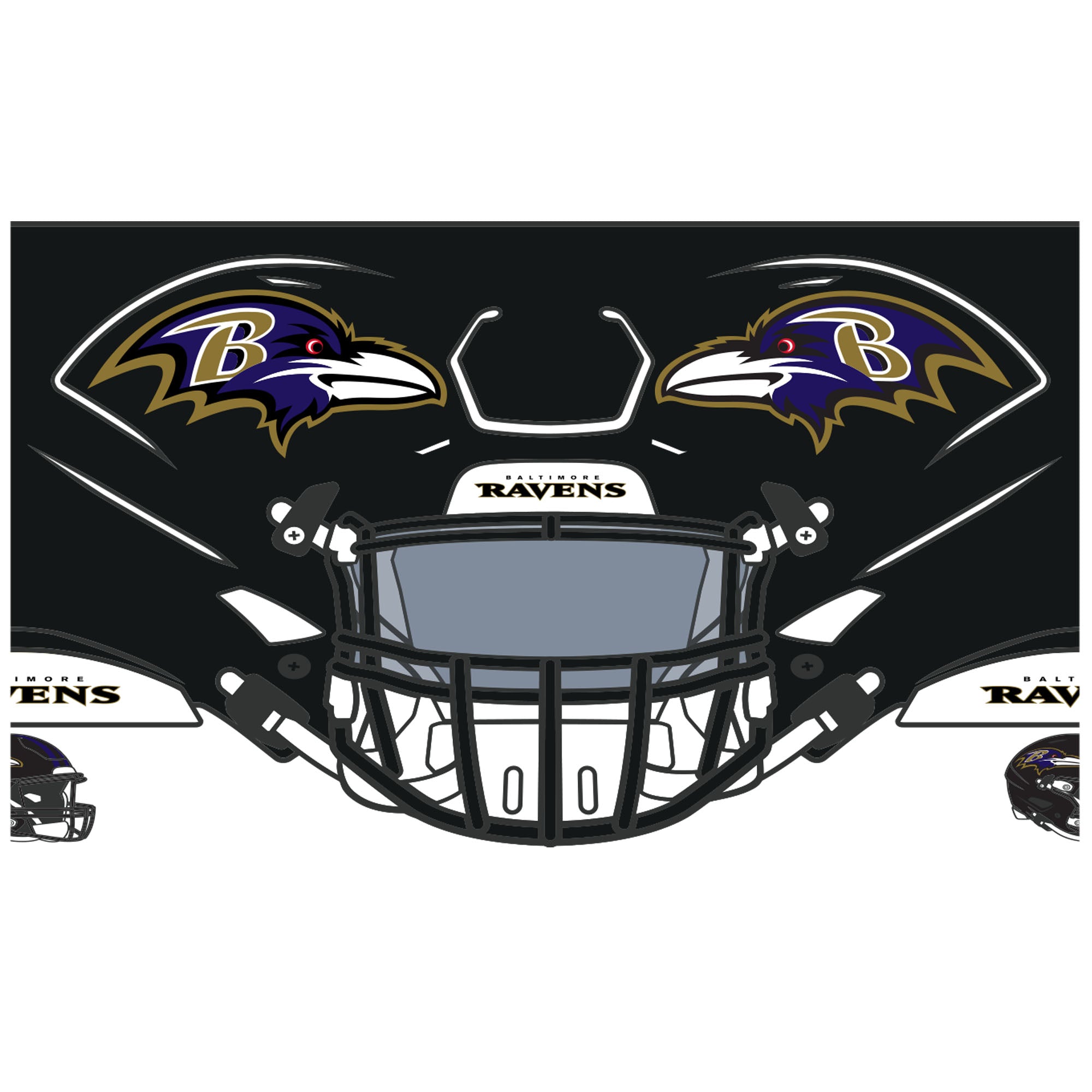 Termo 946ml The Big Slim Helmet NFL Baltimore Ravens