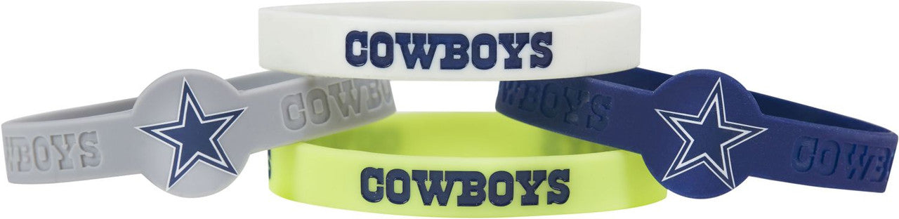 Brazalete Silicón Aminco 4pack NFL Dallas Cowboys