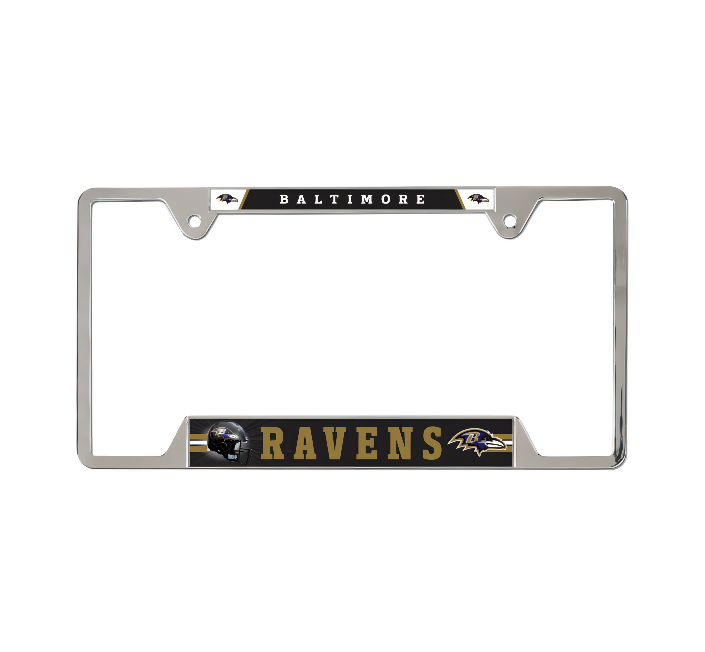 Porta Placa Wincraft Metalico Ravens