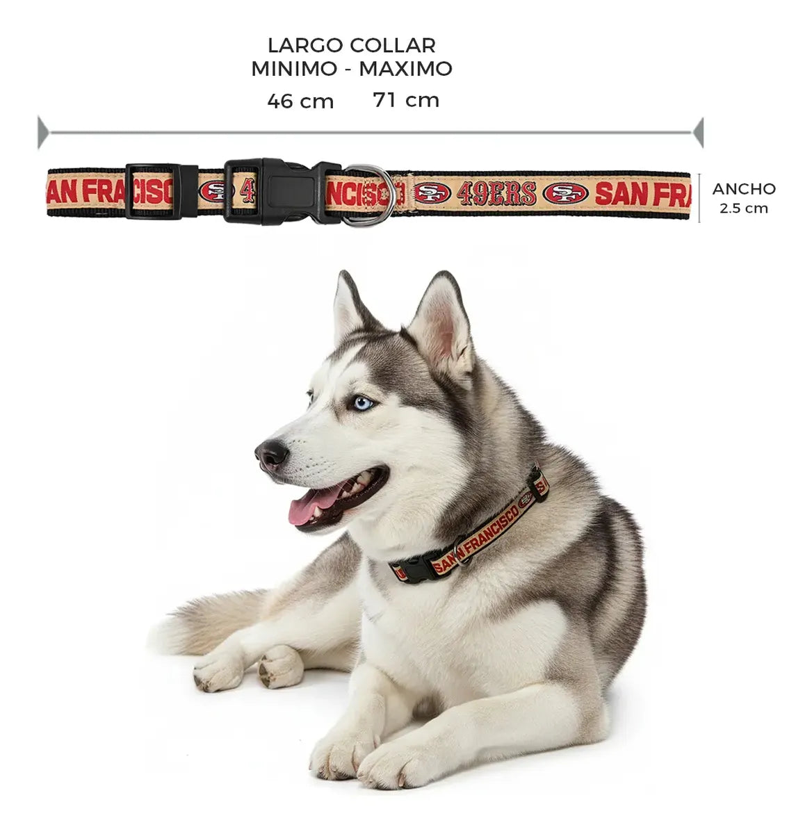 Collar Para Mascota NFL 26 San Francisco 49ers
