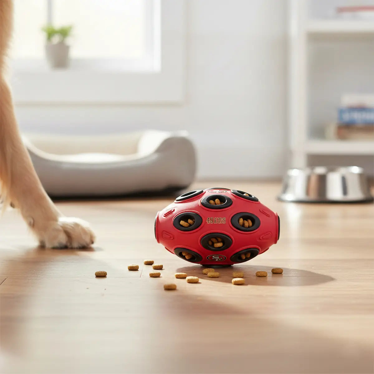 Juguete Mascota NFL 26 Pelota Dispensadora Anémona San Francisco 49ers