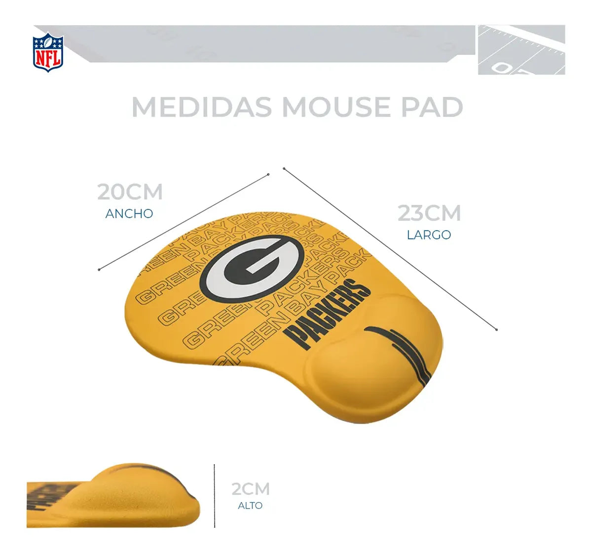 Mouse Pad Set NFL 26 Green Bay Packers