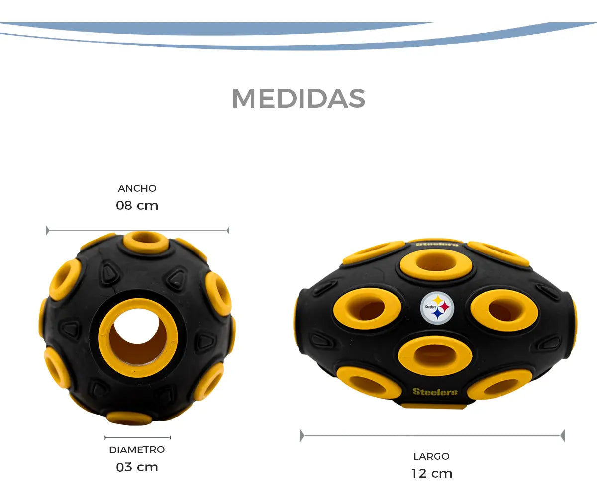 Juguete Mascota NFL 26 Pelota Dispensadora Anémona Pittsburgh Steelers