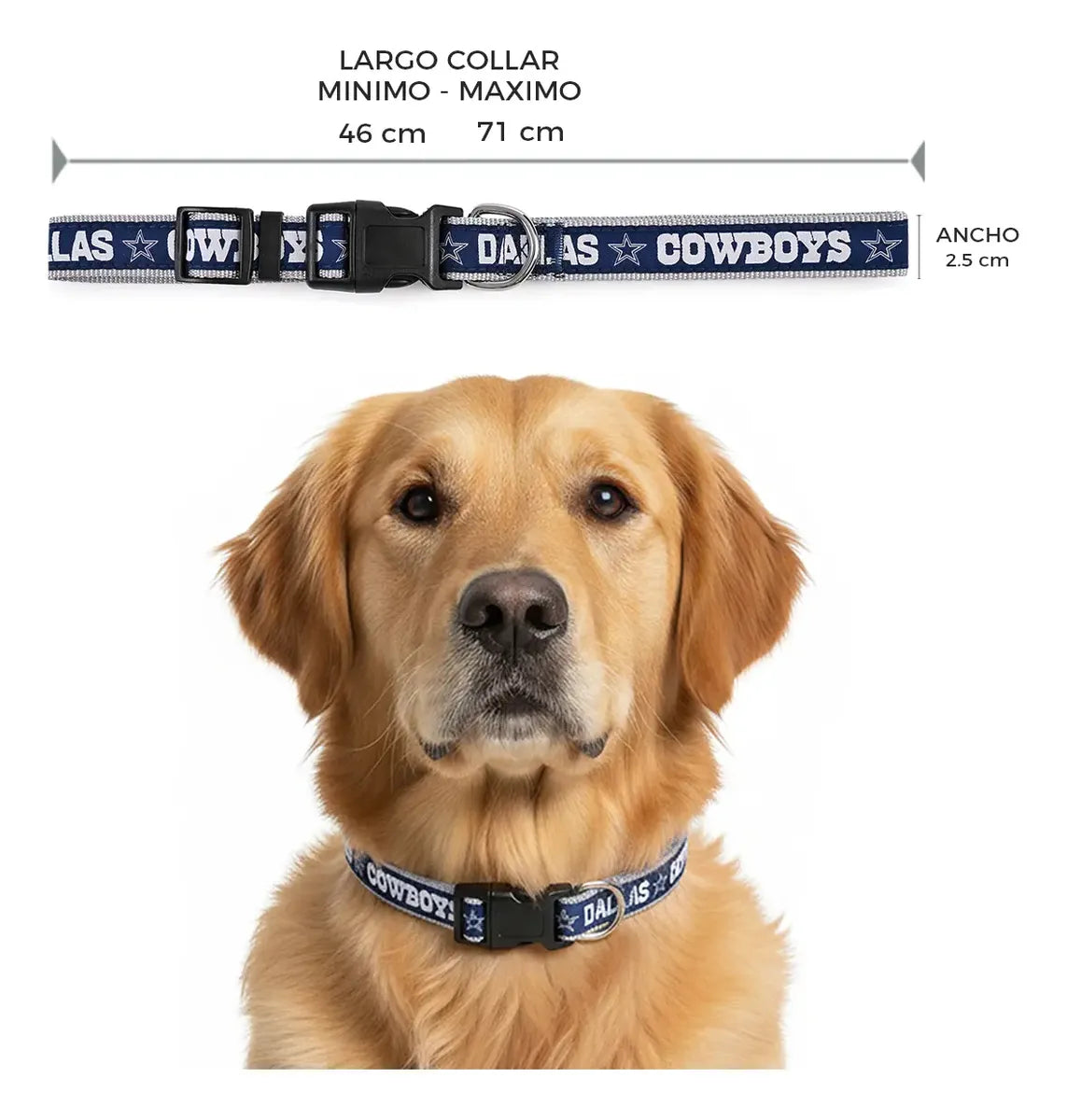 Collar Para Mascota NFL 26 Dallas Cowboys
