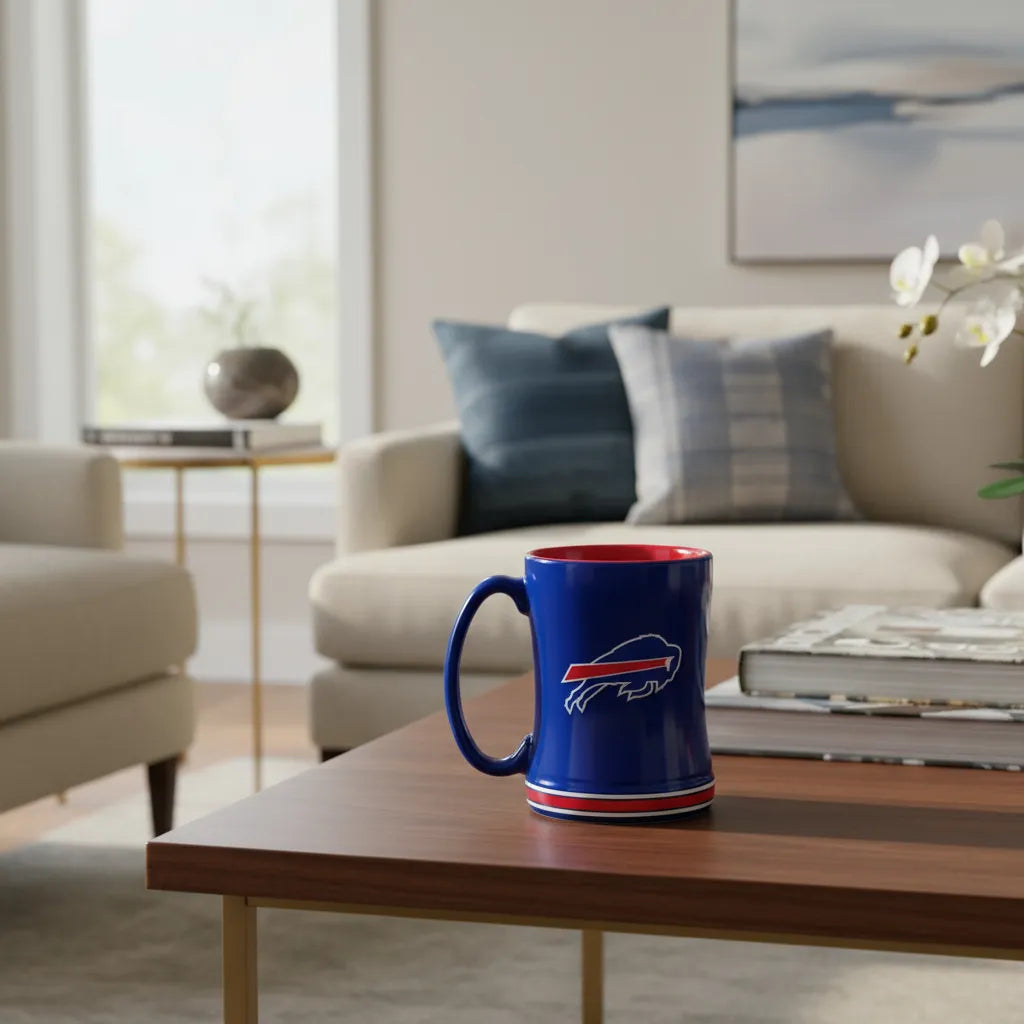 Taza De Cerámica Relief 14oz Buffalo Bills - NERIAS DEPORTES