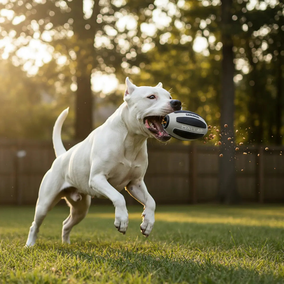 Juguete Mascota NFL 26 Pelota Dispensadora Rugby Dallas Cowboys