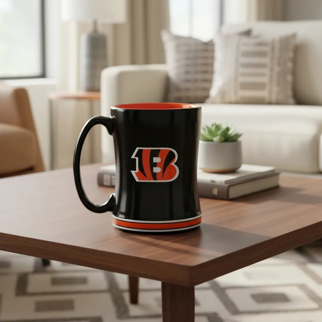 Taza De Cerámica Relief 14oz Cincinnati Bengals