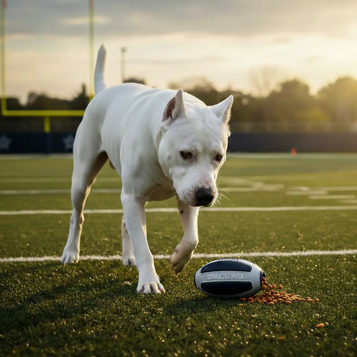 Juguete Mascota NFL 26 Pelota Dispensadora Rugby Dallas Cowboys