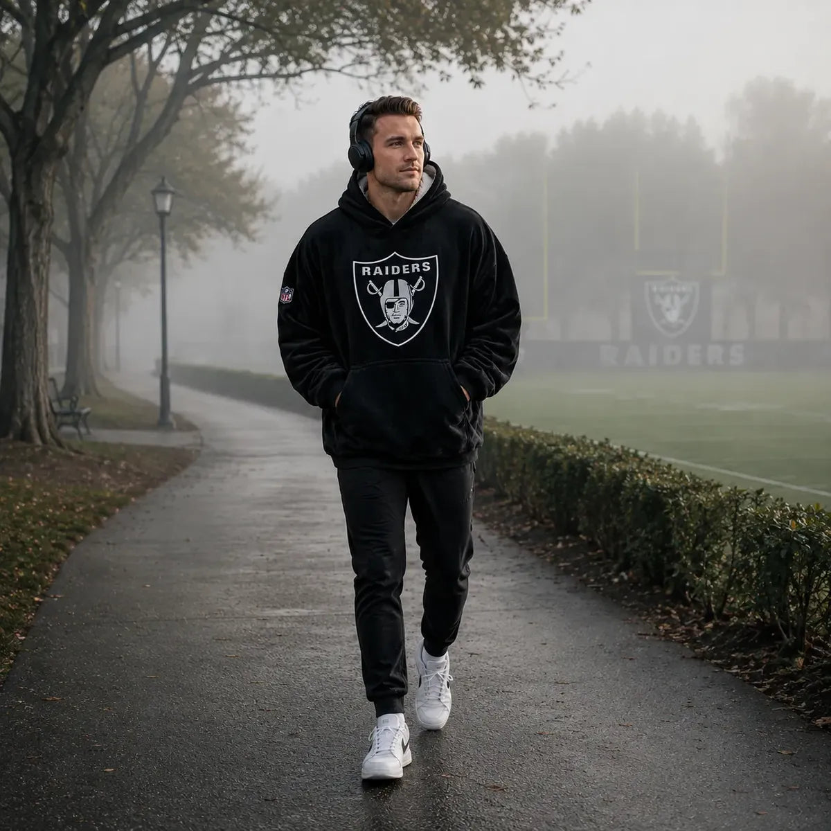 Sudadera Cobija Doble Vista NFL 26 Las Vegas Raiders