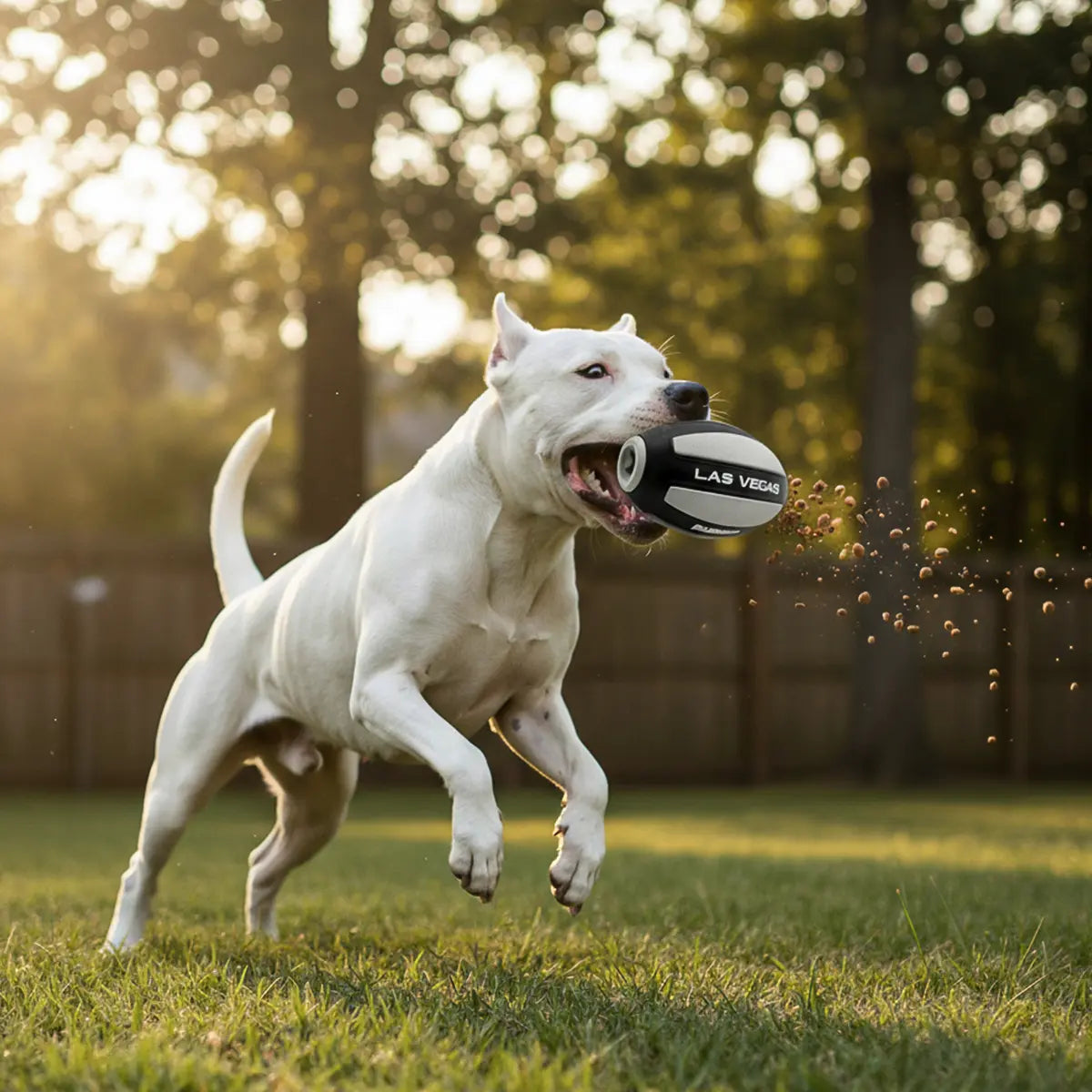 Juguete Mascota NFL 26 Pelota Dispensadora Rugby Las Vegas Raiders