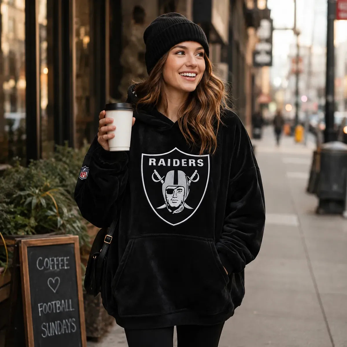 Sudadera Cobija Doble Vista NFL 26 Las Vegas Raiders