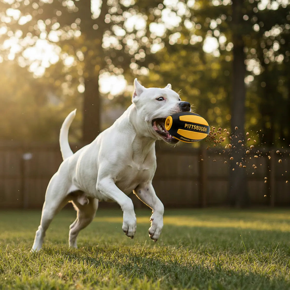 Juguete Mascota NFL 26 Pelota Dispensadora Rugby Pittsburgh Steelers