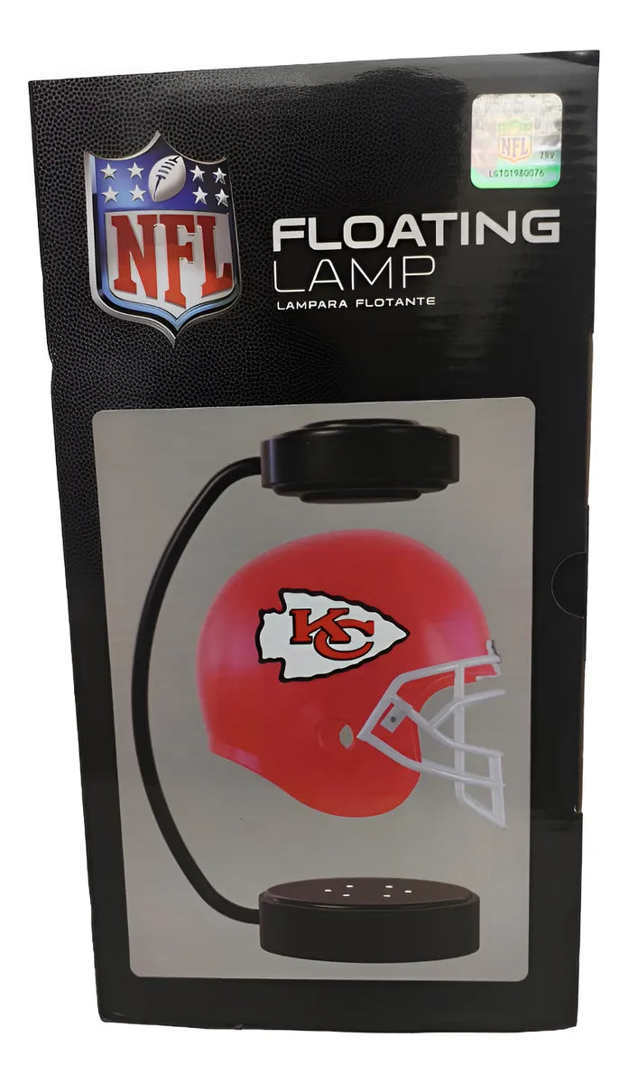 Lámpara Led Casco Flotante Giratorio NFL Kansas City Chiefs