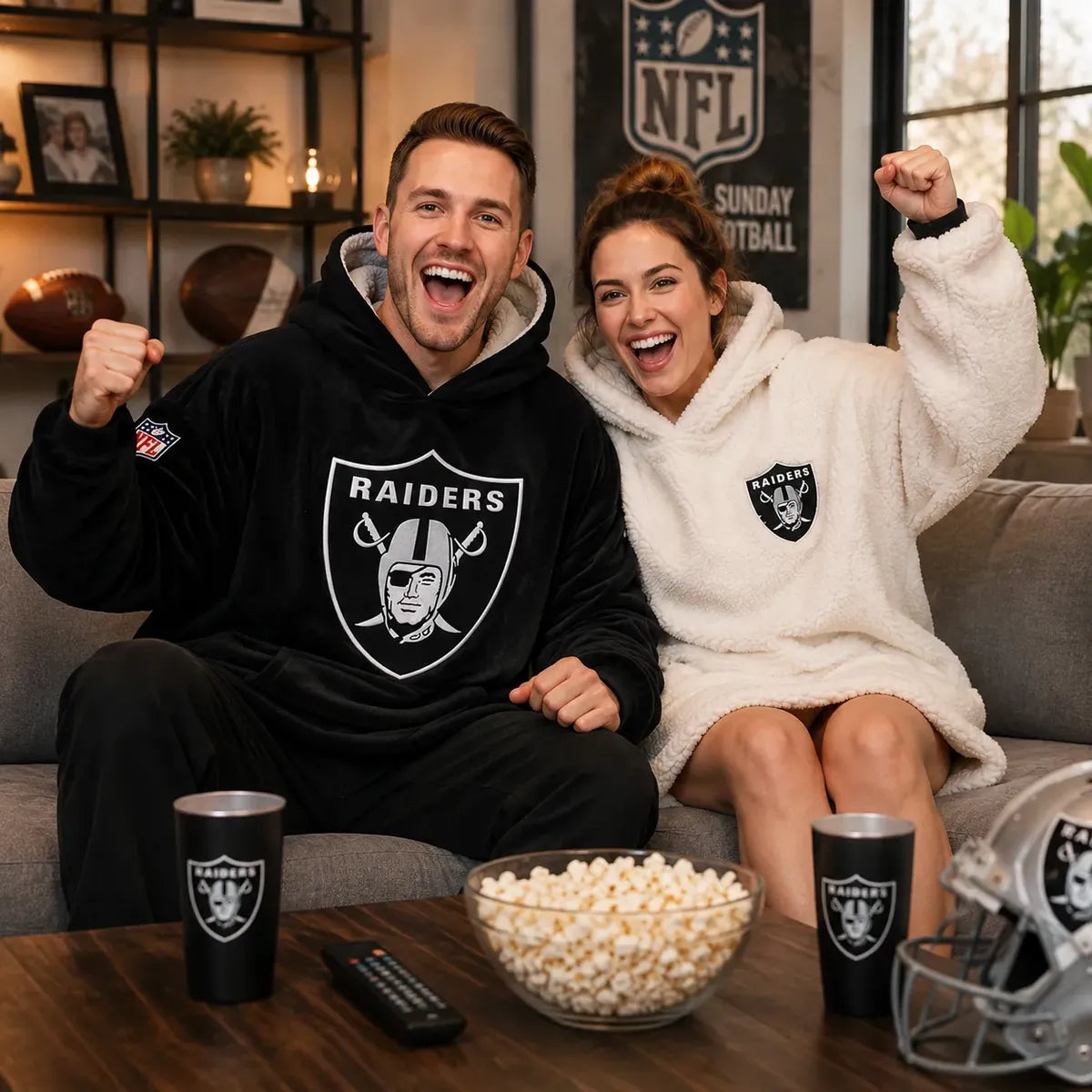 Sudadera Cobija Doble Vista NFL 26 Las Vegas Raiders