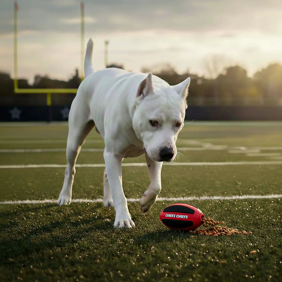 Juguete Mascota NFL 26 Pelota Dispensadora Rugby Kansas City Chiefs