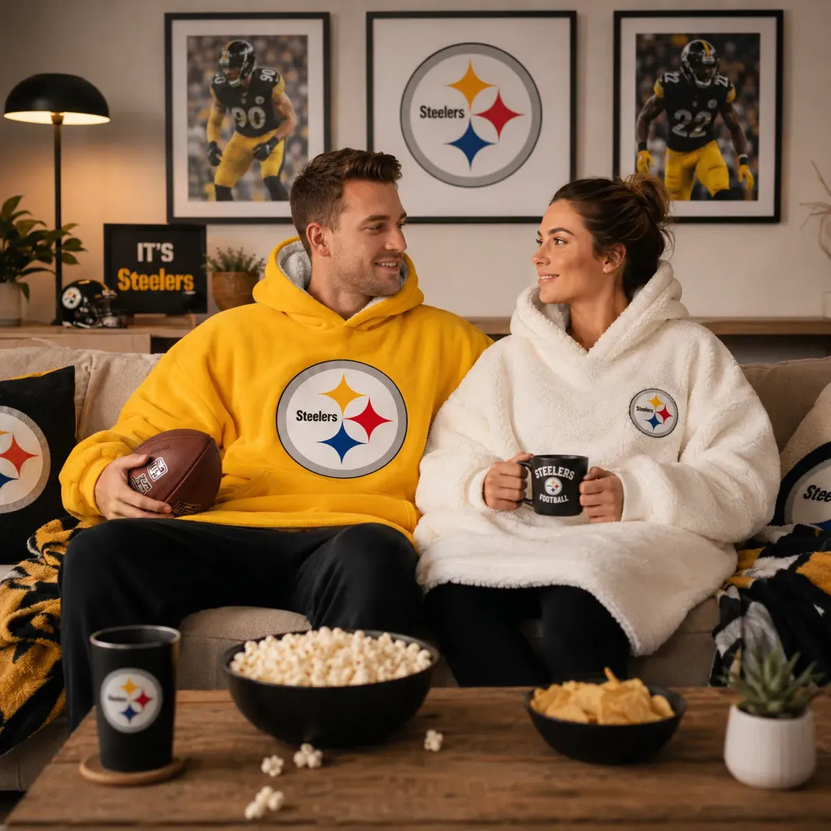 Sudadera Cobija Doble Vista NFL 26 Pittsburgh Steelers