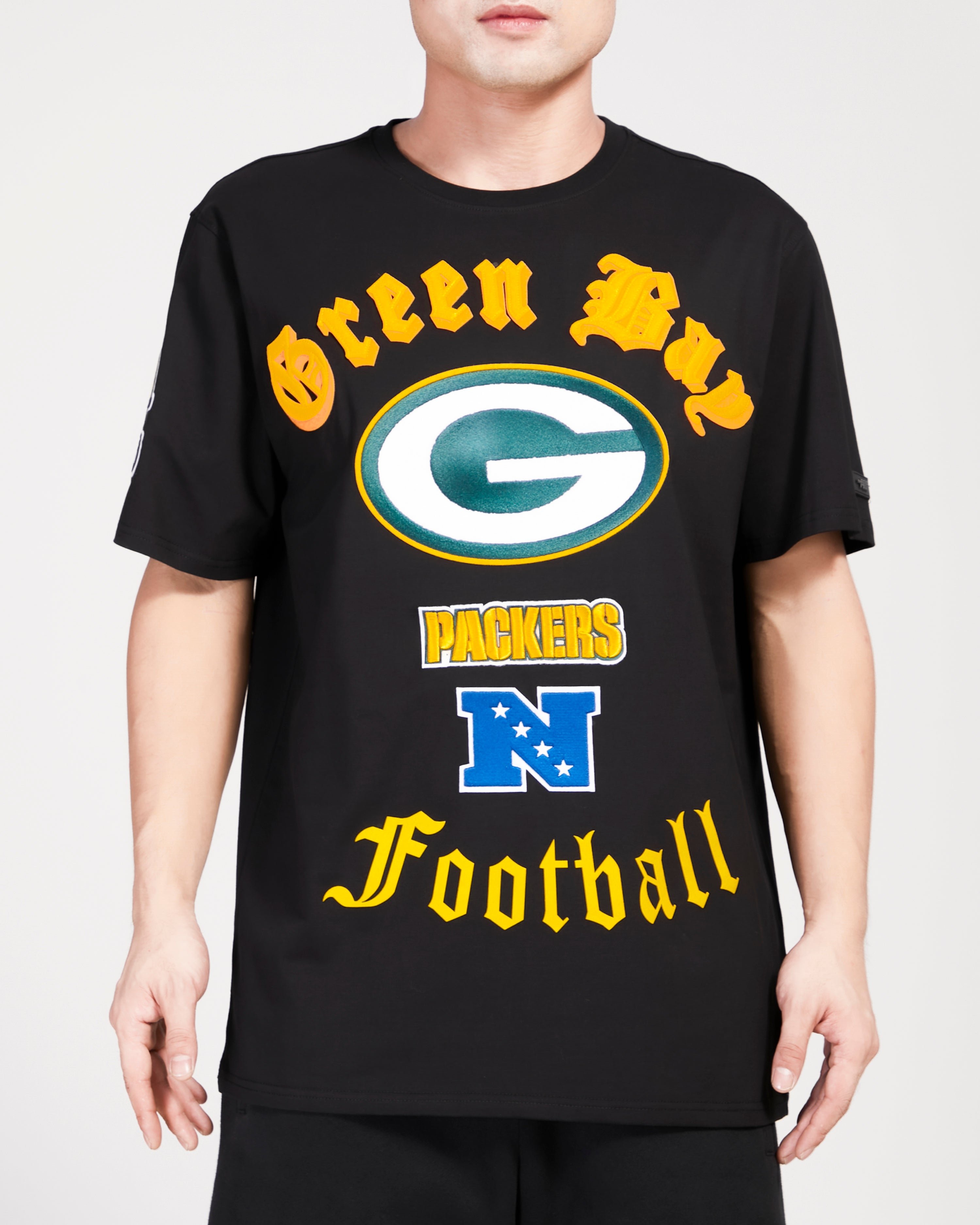 Playera Pro Standard Old English Green Bay Packers