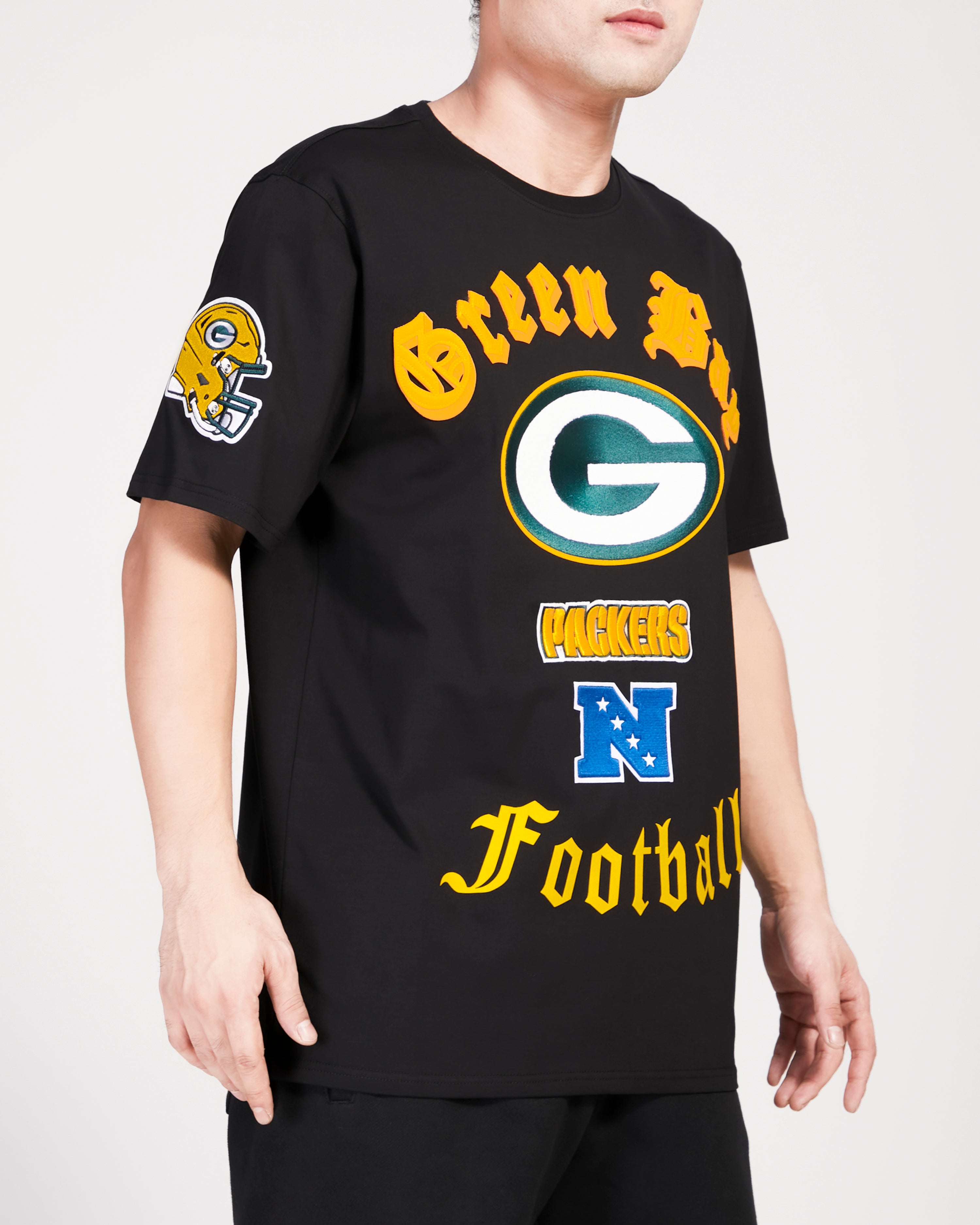 Playera Pro Standard Old English Green Bay Packers