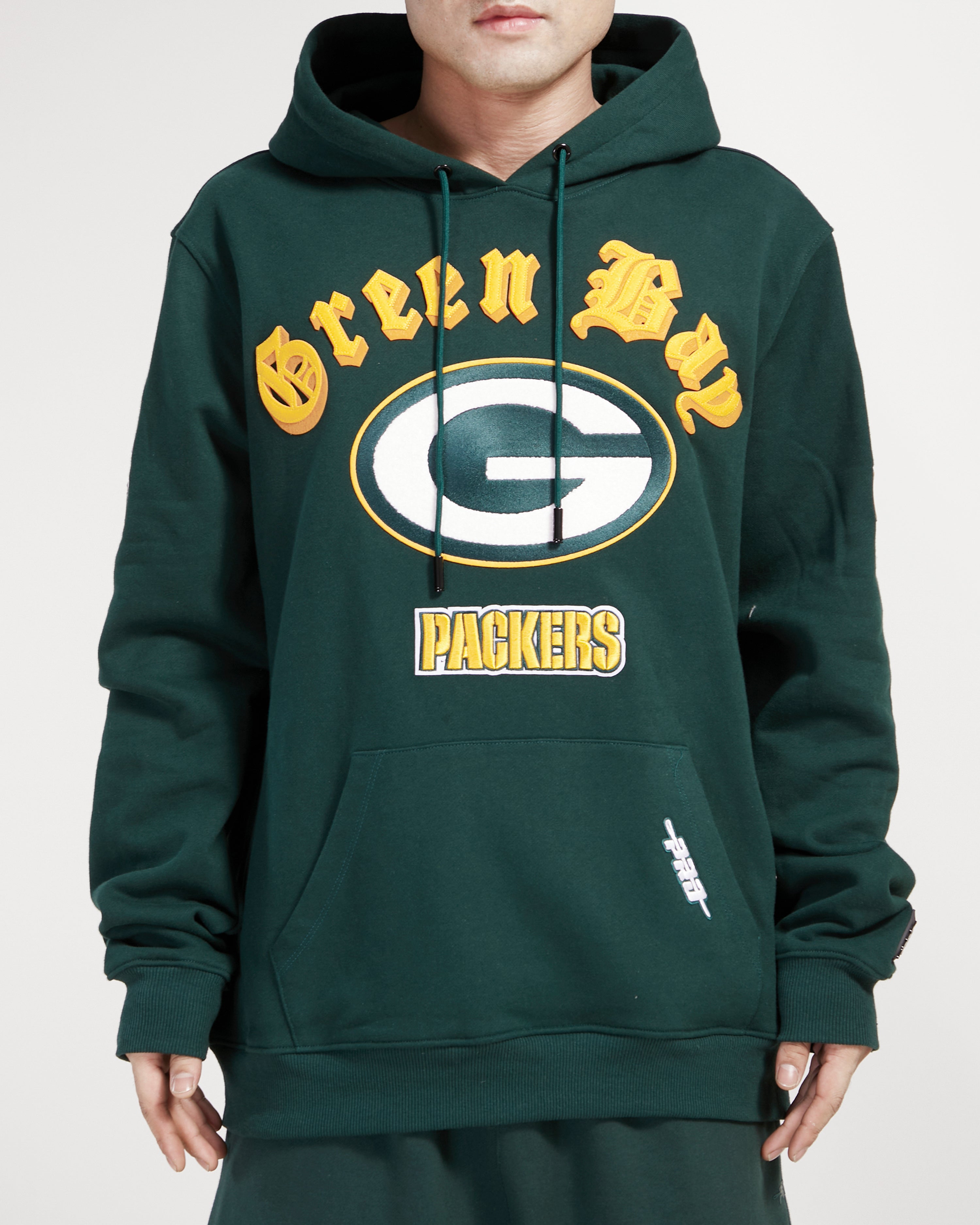 Sudadera Pro Standard Old English Green Bay Packers