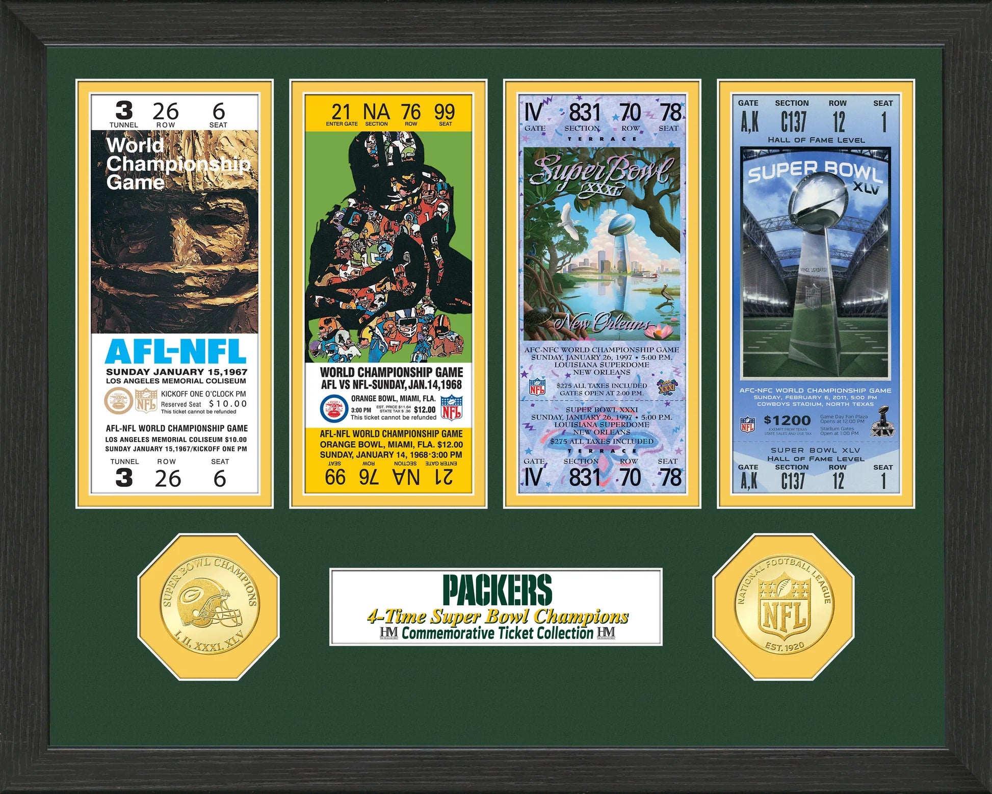 Cuadro Super Bowl Ticket Packers