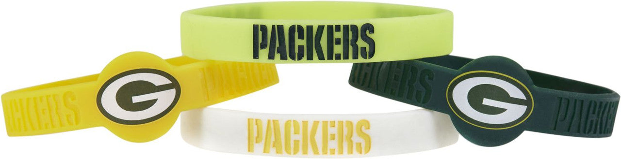 Brazalete Silicón Aminco 4pack NFL Green Bay Packers