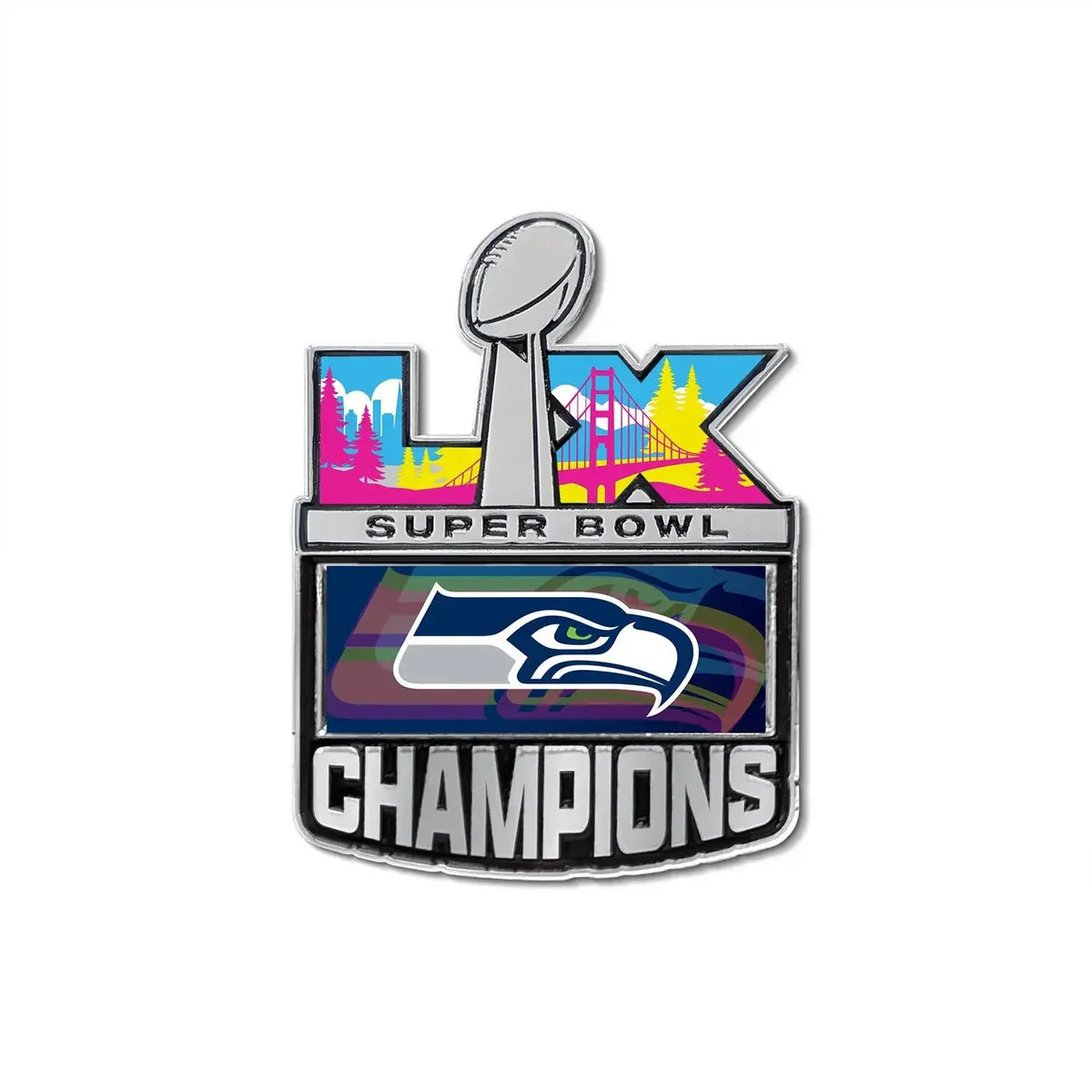 Pin SB60 NFL Seattle Seahawks Chapms Classic Logo