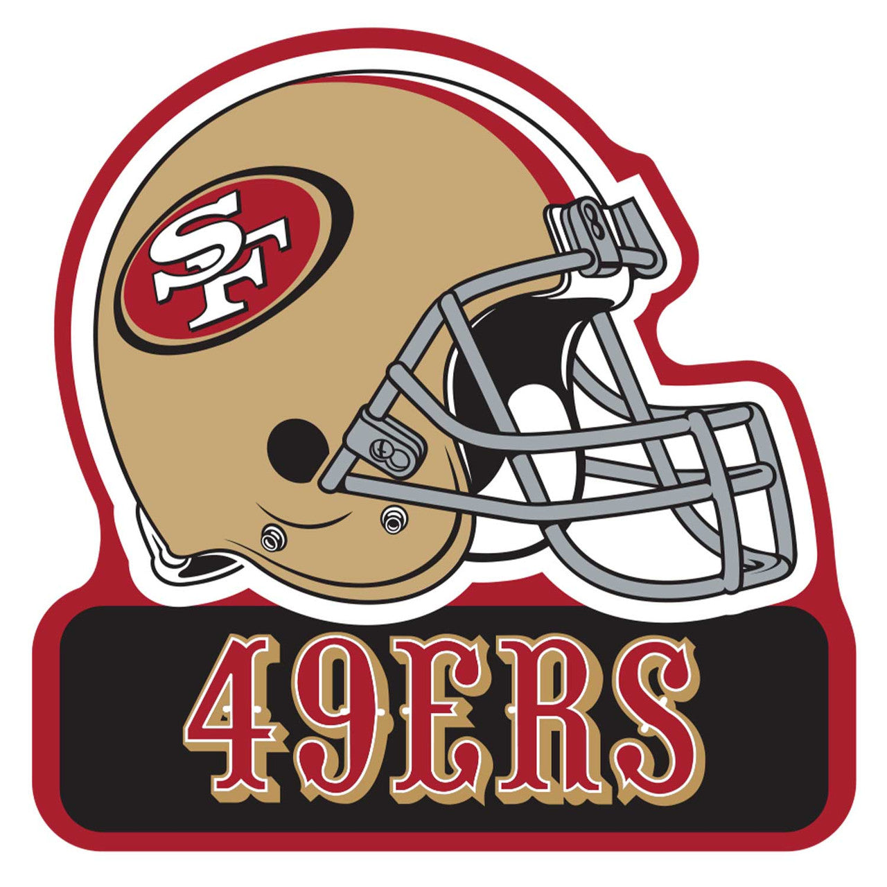 Imán Casco Wordmark Aminco 49ers