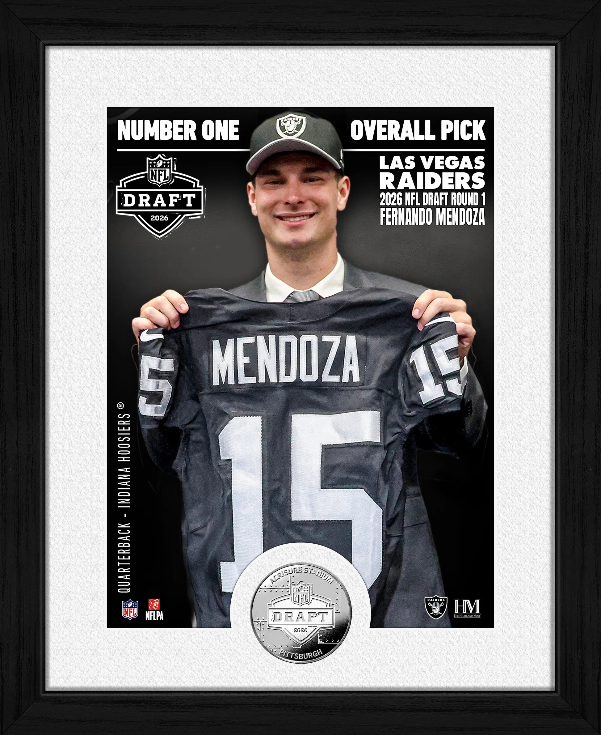 Cuadro 2026 First Draft Pick Raiders Mendoza Silver